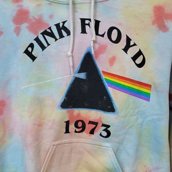 Pink Floyd 1973 graphic tie dye hooded sweatshirt size small - Picture 6 of 7